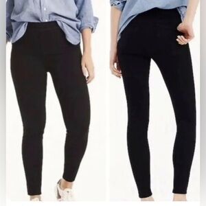J Crew Pull On Black Toothpick Jeans Sz 25